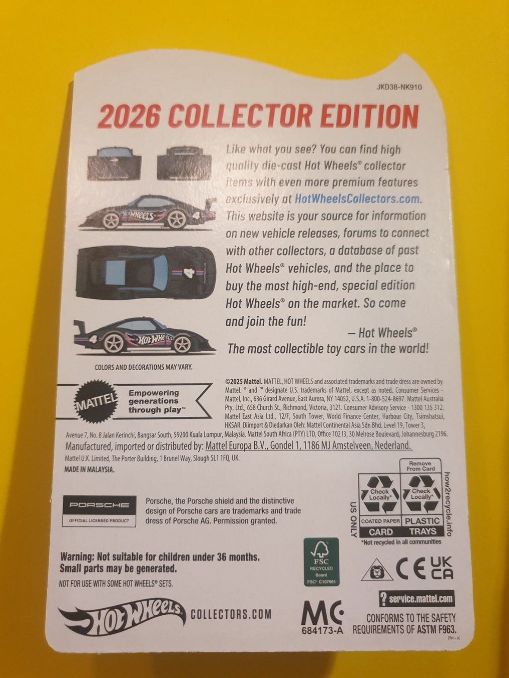 Hot Wheels Modellini d'auto: Hot Wheels '78 PORSCHE 935 / 78 – Nuovo e nell'imballaggio originale da Oftringen venduto da Rotor 8