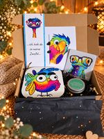 Happy Box Geschenkidee bunt Motiv Freude Tier Neu