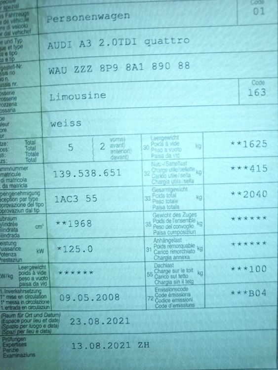 Audi A3 2.0 TDI Kaufen auf Ricardo