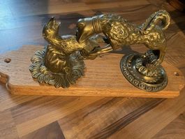 Antiker massiver Türklopfer aus Messing