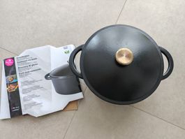 Cocotte en fonte Noir, 5 litres - Idéal pour l'hiver!