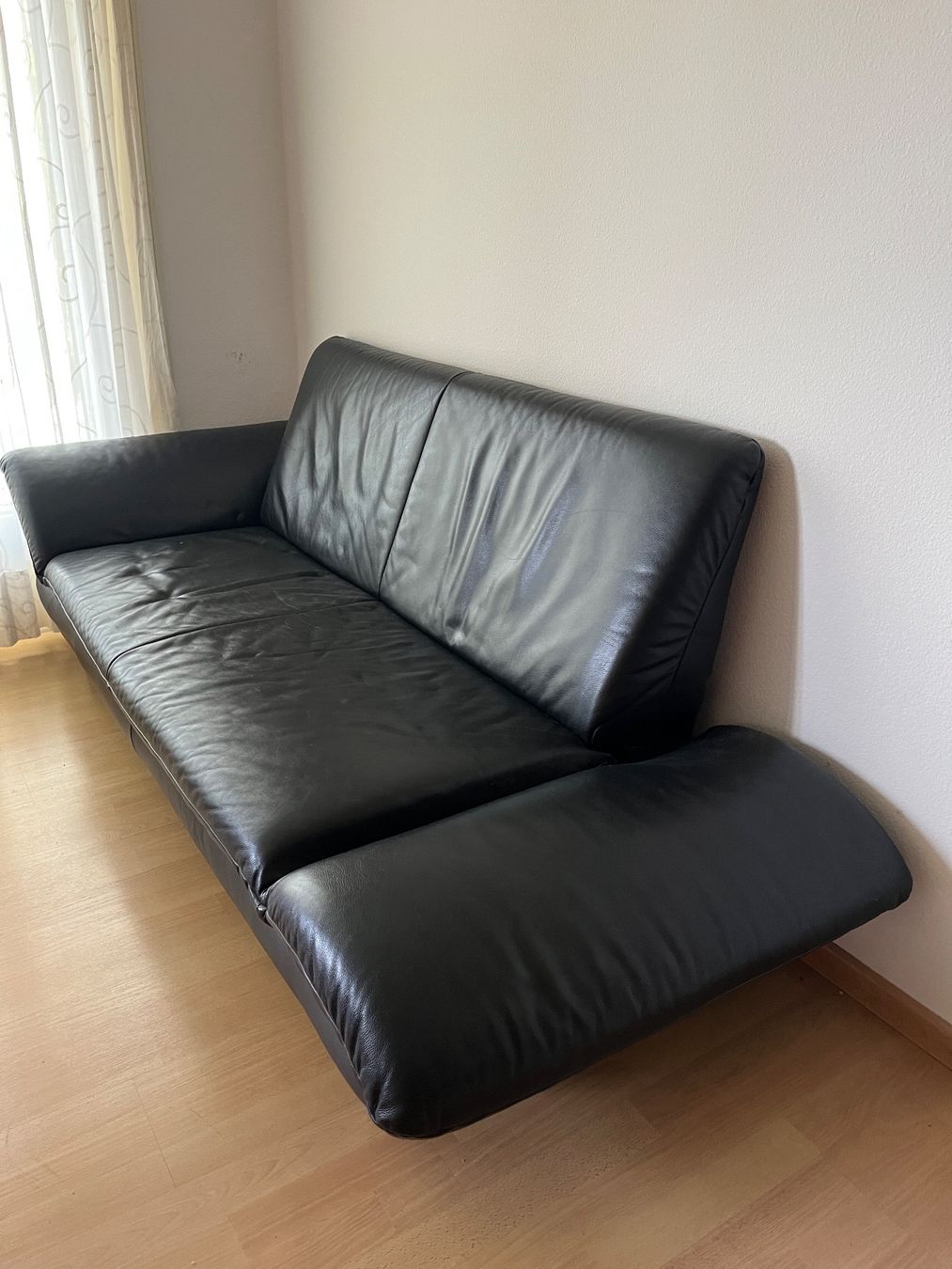 Divani: KOINOR Designer-Ledersofa 2-Sitzer schwarz Echtleder – Usato da Oberwil-Lieli venduto da ram_6mmt 1