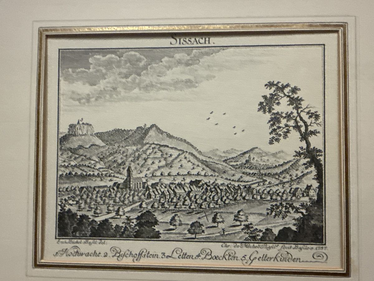 Incisioni: Kupferstich Sissach Ansicht 1783 – Usato da Meienberg venduto da sony252 1