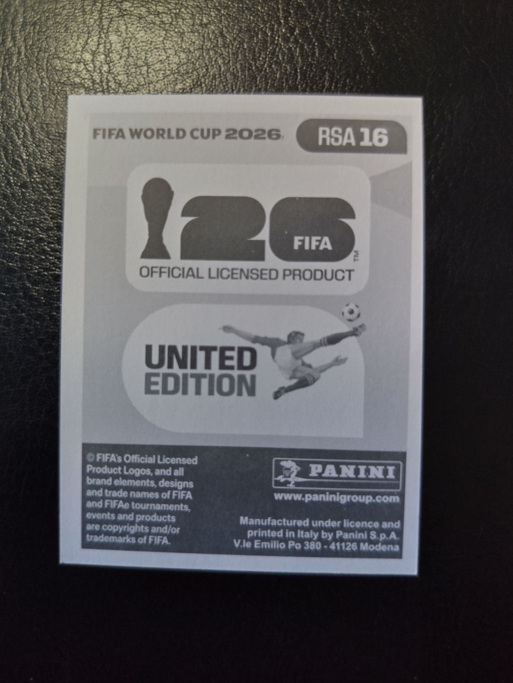 Panini Carte collezionabili: Panini FIFA World Cup 2026 RSA 16 – Nuovo (secondo la descrizione) da Matzingen venduto da Clie42 1