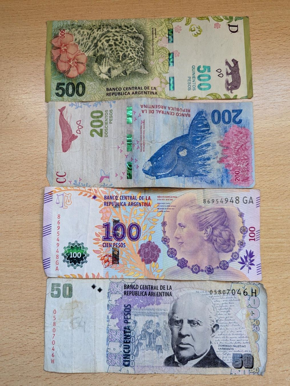 Banconote: Argentina banknotes,delivery end June – Usato da Porrentruy venduto da jmbechir