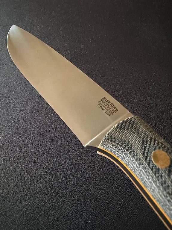 Bark River Accessoires: Bark River, Fox River - Blue Denim Micarta, Yellow Liners – Neuf avec emballage d'origine à Montagnola par Netmastro 2