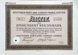 Stettiner Portland-Cement-Fabrik, Stettin - 1928