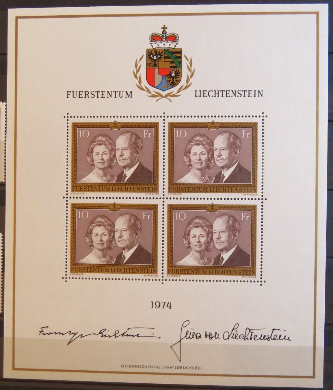 Tutti i francobolli: Liechtenstein Mi Nr. 614 Kleinbogen postfrisch ** – Nuovo e nell'imballaggio originale da Vaduz venduto da muro100