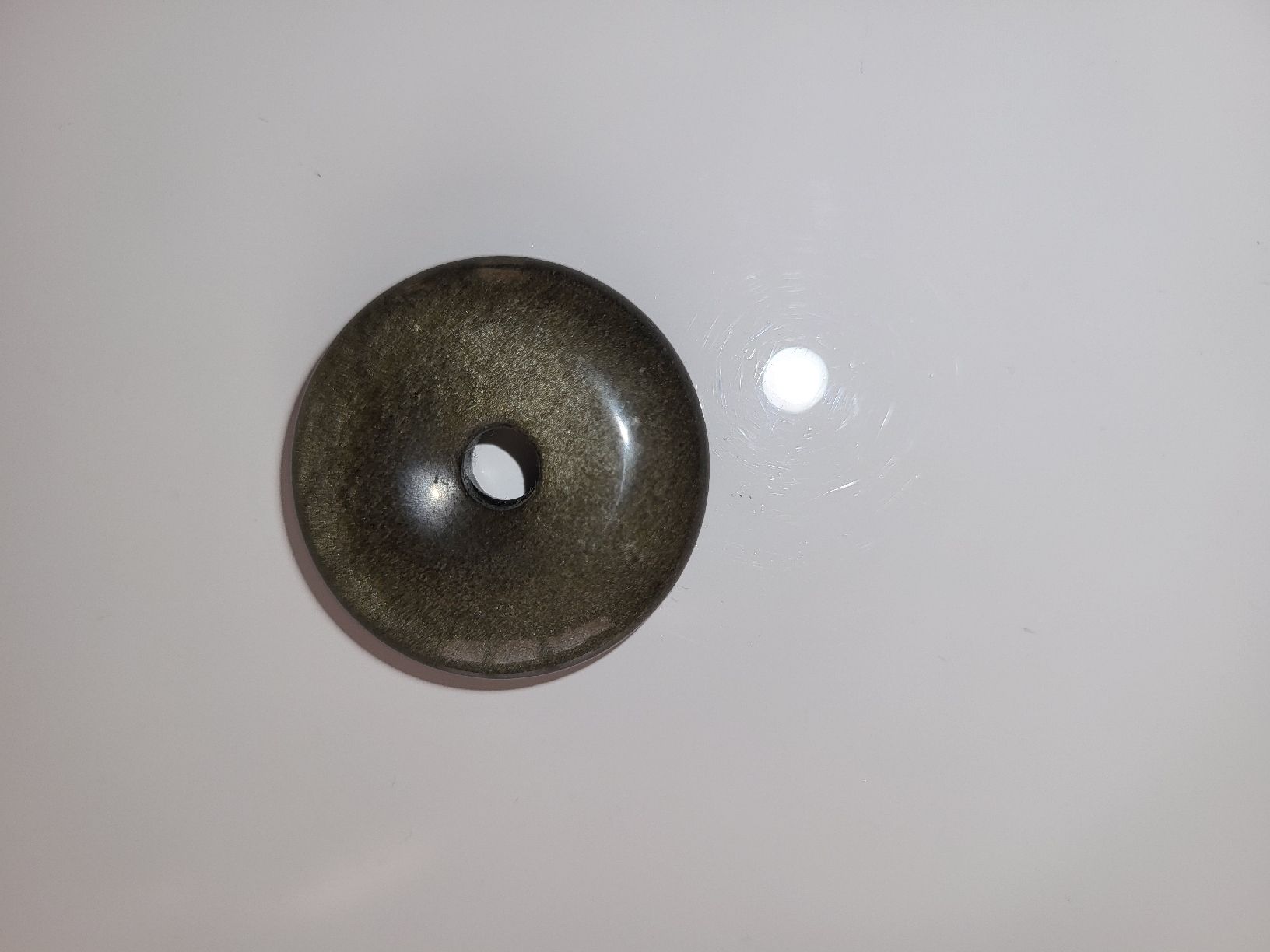 Pendentifs: pendentif obsidienne dorée donut 2.7cm – D'occasion à Palézieux par Erba24 1