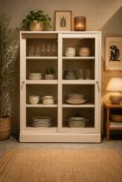Vitrine Havsta Ikea graubeige