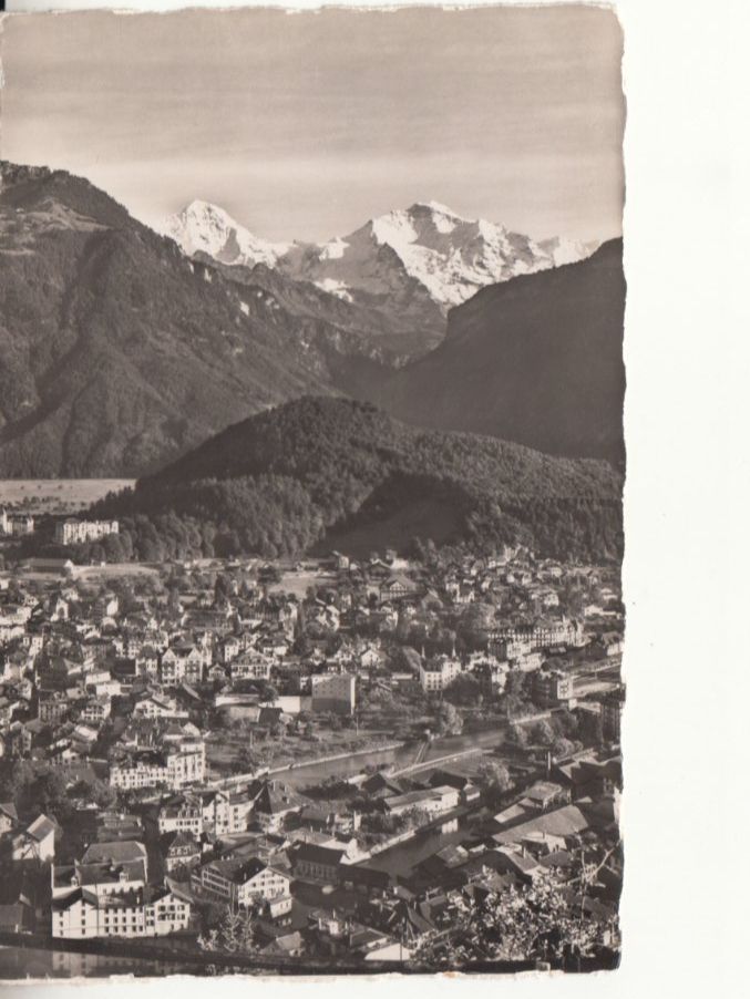 Cartoline postali: Interlaken ca. 1945 mit ST CP. Aviation 5 – Usato da Bürglen TG venduto da StampGraf