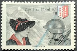 Soldatenmarke 2.WK, Gebirgs Füsilier Kp V/11, Wi Inf 161