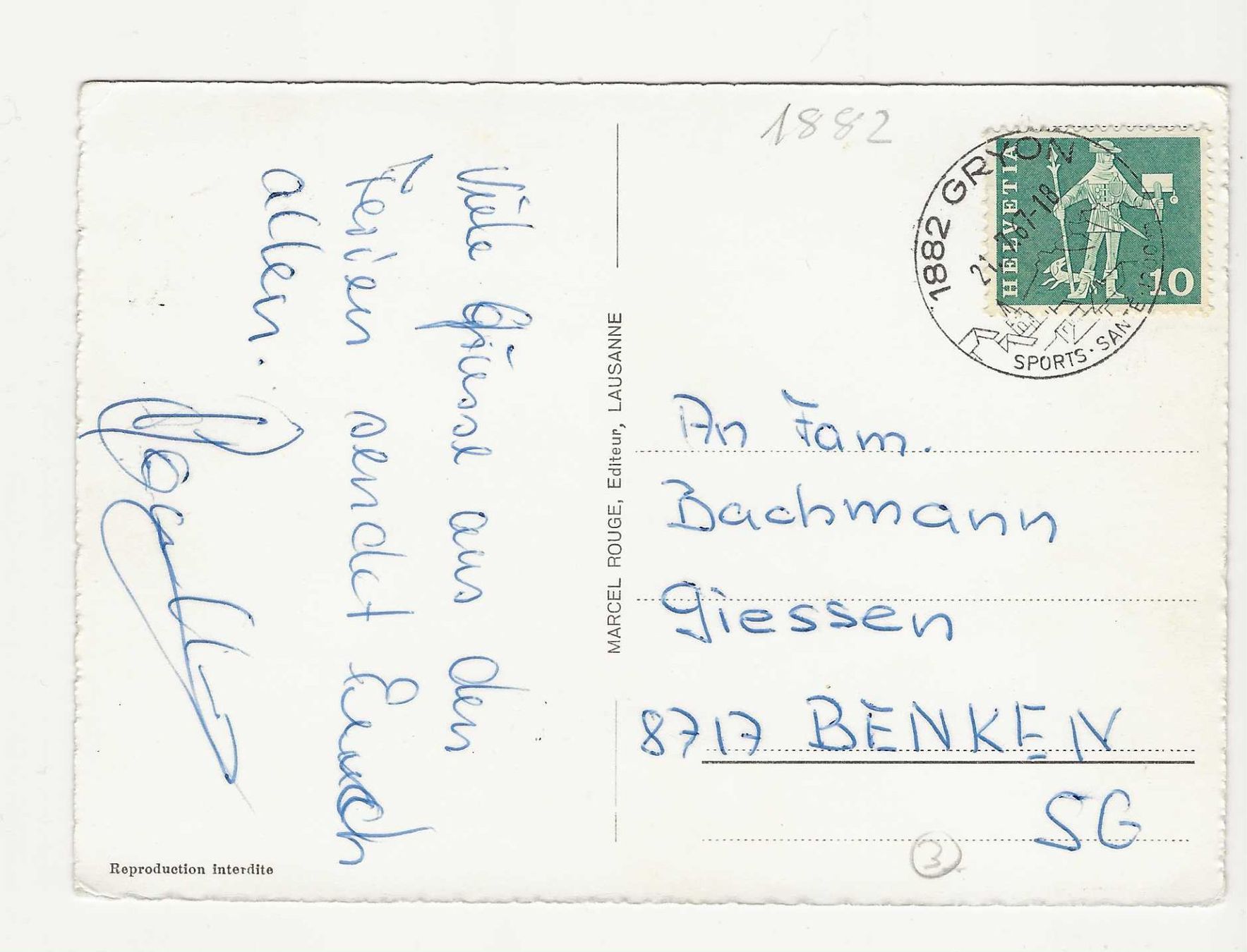 Cartes postales: BARBOLEUSAZ   VD – D'occasion à Küttigen par rol_hk98 1