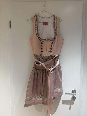 Dirndl Kleid Krüger Madl rosa gemustert Grösse 42 