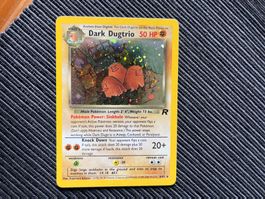 Pokemon Dark Dugtrio holo Team Rocket Set englisch Swirl