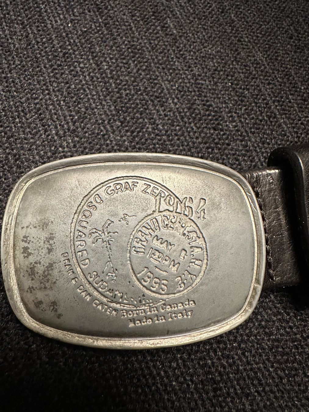 Dsquared2 Cinture: Dsquared2 black leather belt, 105sm long – Usato da Winterthur venduto da ivan12891 1