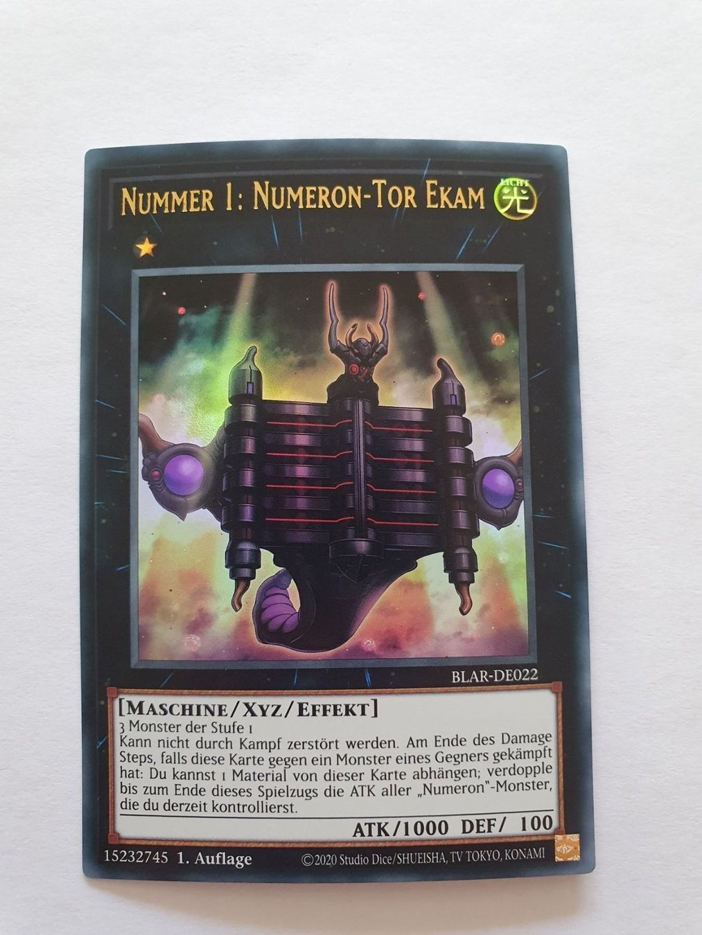Yugioh Sammelbilder & Trading cards: Yugioh Nummer 1 Numeron Tor Ekam TCG – Gebraucht aus Oberdorf BL von BaldenEagle