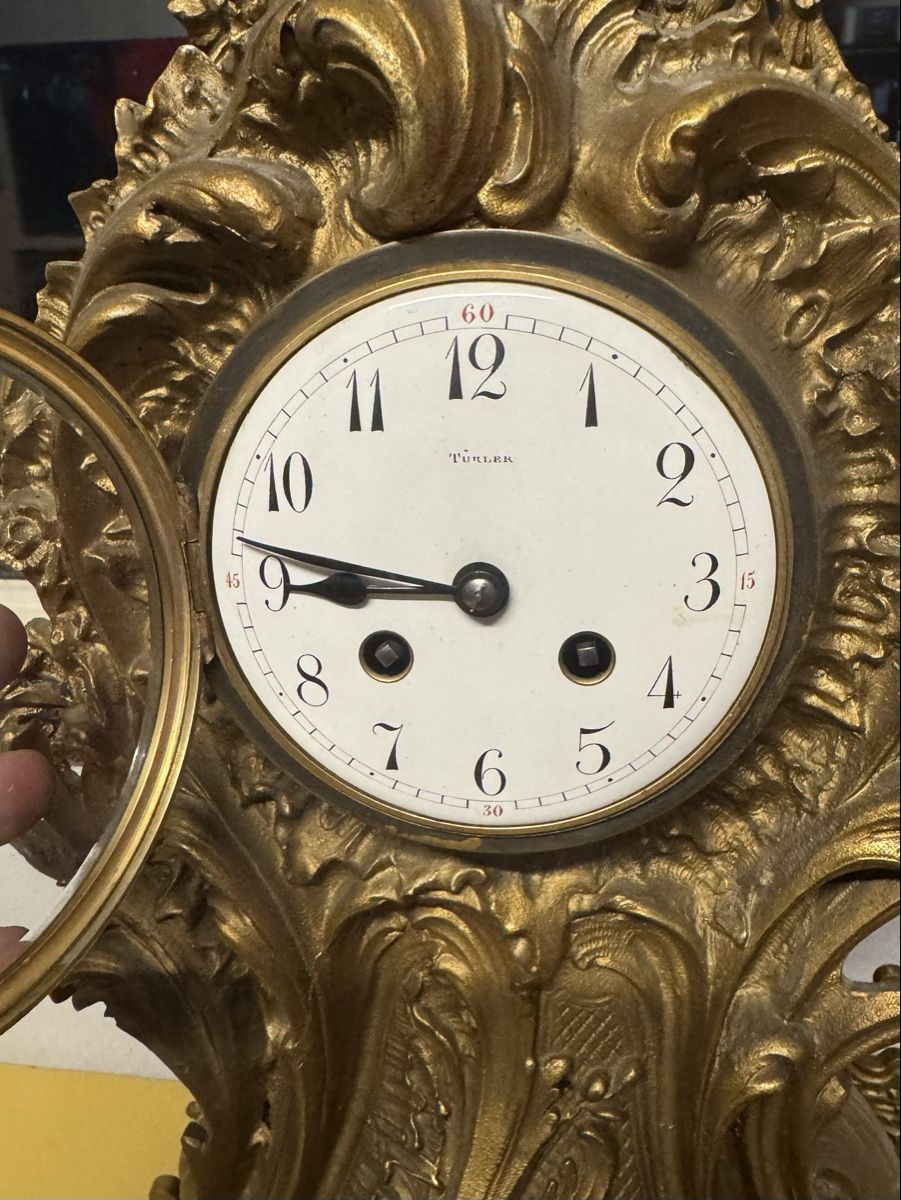 Orologi da terra & Orologi da parete: Tischuhr Türler Messing  – Usato da Schlieren venduto da Freundlich02 4