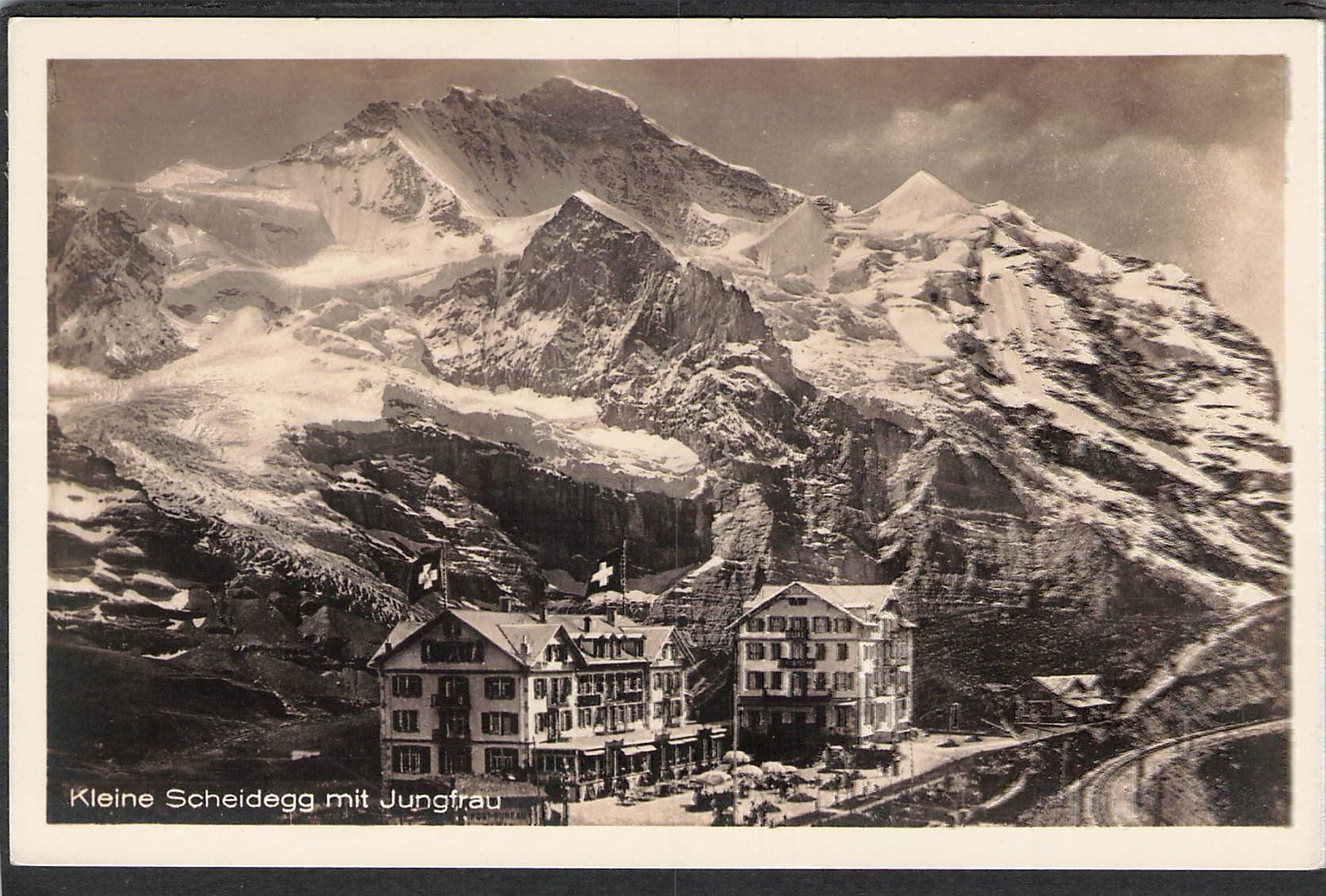 Cartoline postali: AK Kleine Scheidegg mit Mönch – Usato da Reichenburg venduto da ibiza18