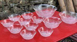 Glass Schalen Set Baum Motiv 12 teilig