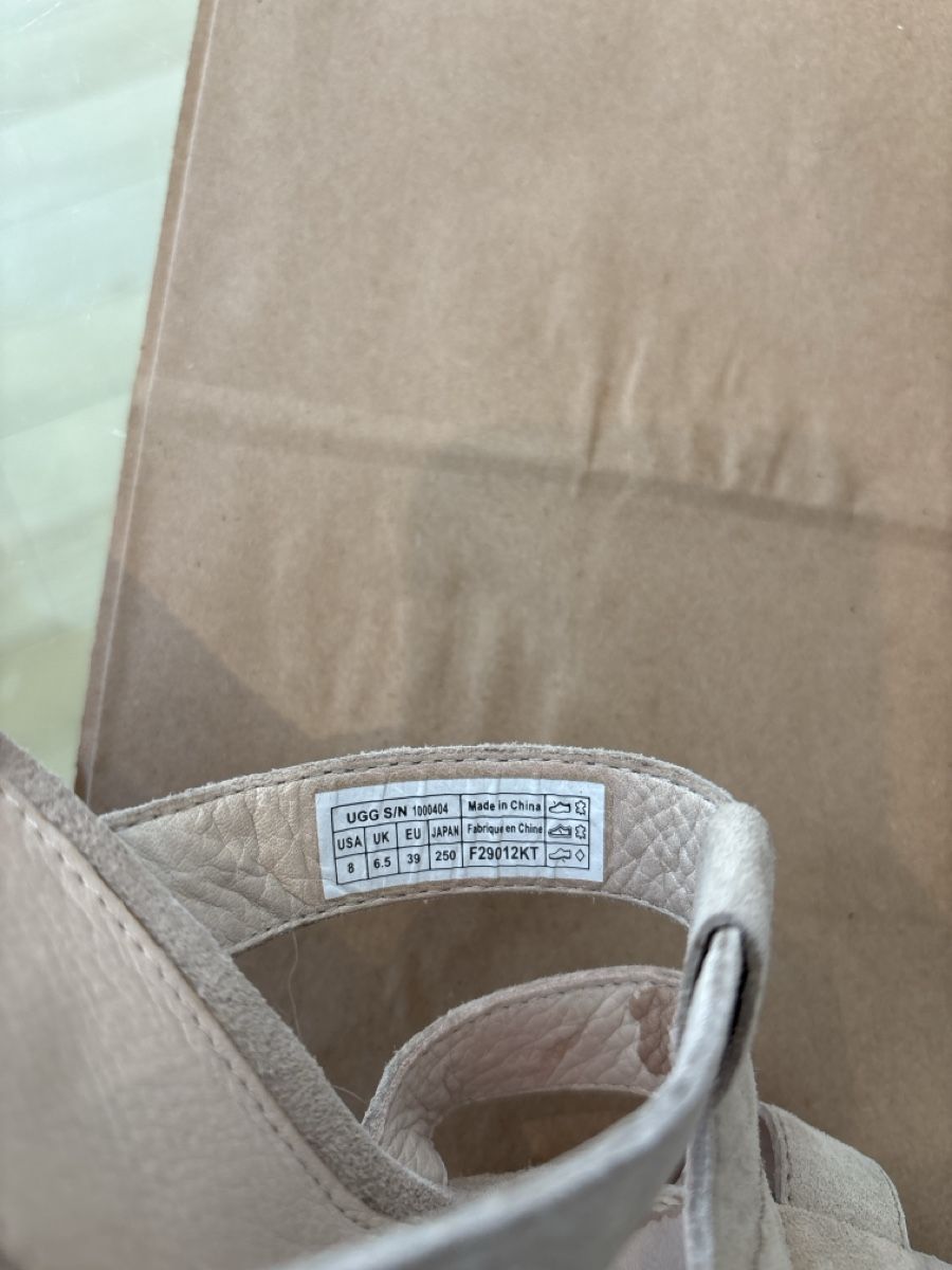 Ugg Scarpe da donna: UGG Keilabsatz Sandalen beige Grösse 38 Leder – Usato da Burgdorf venduto da VouSchoen 2