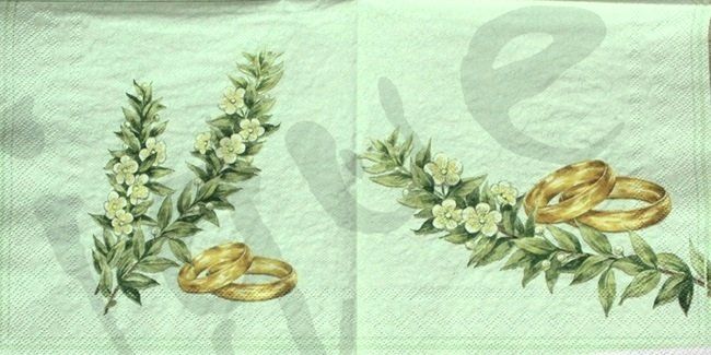 Tovaglioli: Serviette Ringe grün (e17) 2Stk. – Nuovo (secondo la descrizione) da Schlatt TG venduto da kreativ-atelier