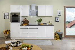 749 Küchenzeile Singleküche 270cm weiss - Küche Einbauküche