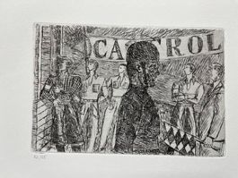 Karl Otto Hügin   RADIERUNG Format 32 x 25 cm