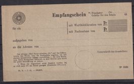 R31)  Empfangschein, sehe Scan