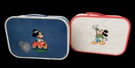Mickey Mouse Disney Koffer 2x valise vintage 60s / 80s
