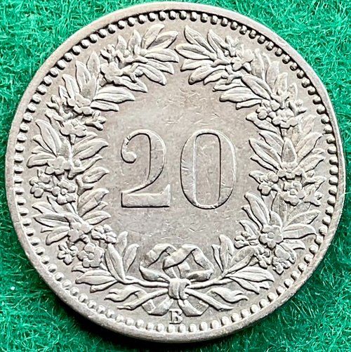 Tutti le monete: Pièce de 20 ct suisse 1884 – Usato da Plan-les-Ouates venduto da gab_cgf6 1