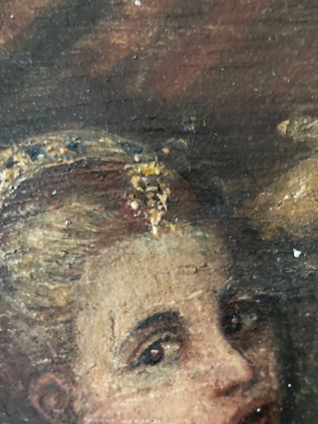 Dipinti: Antikes Ölgemälde, Dame mit Früchtekorb, gerahmt – Usato da Luzern venduto da Aura13 8
