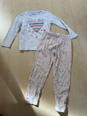 Süesses Leichtes Mädchen Pyjama Set, Grösse 98/104