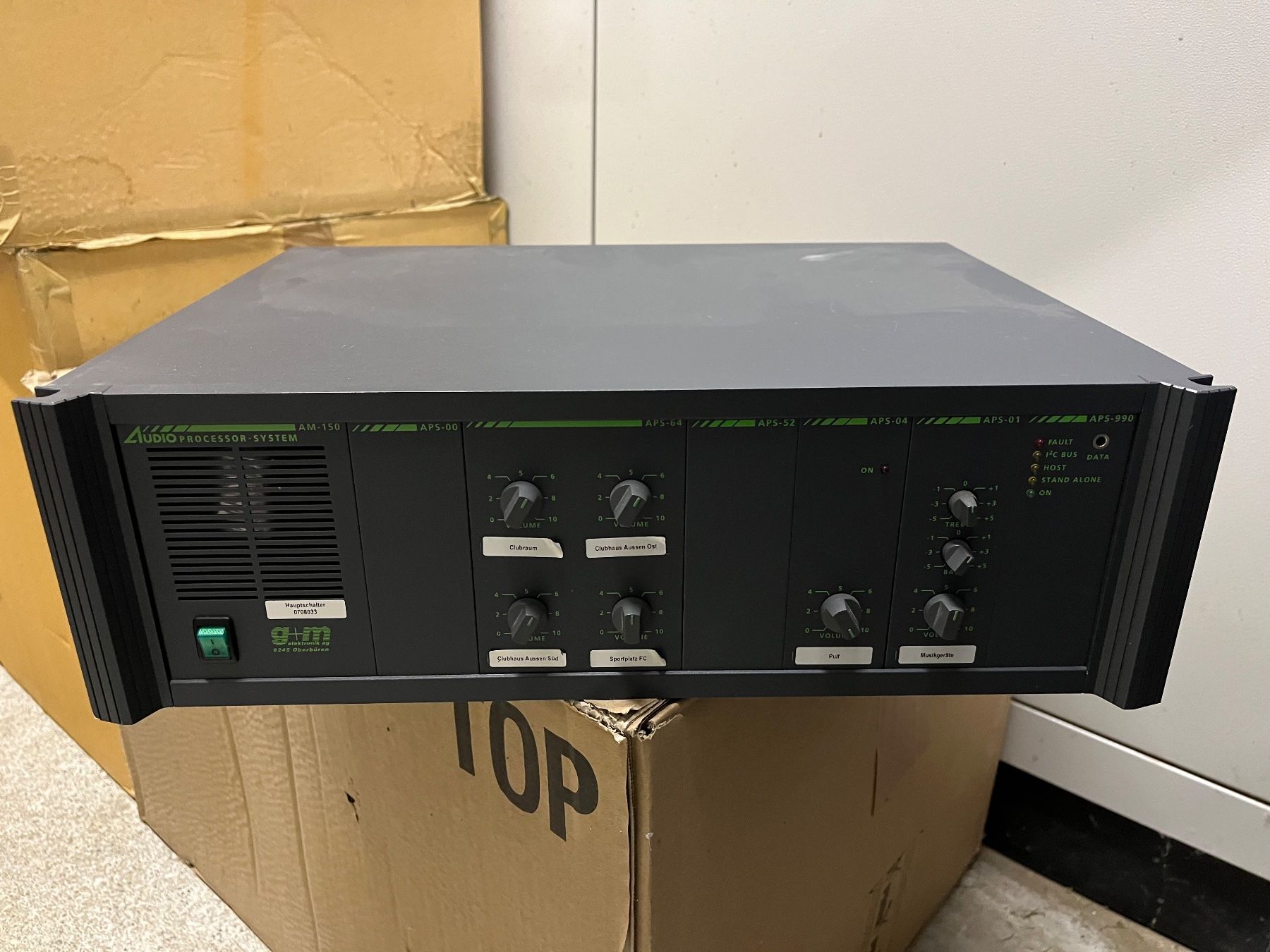 Verstärker: GM+ Audio Prozessor System AM-150.1 – Gebraucht aus Sennwald von Beeman.ch