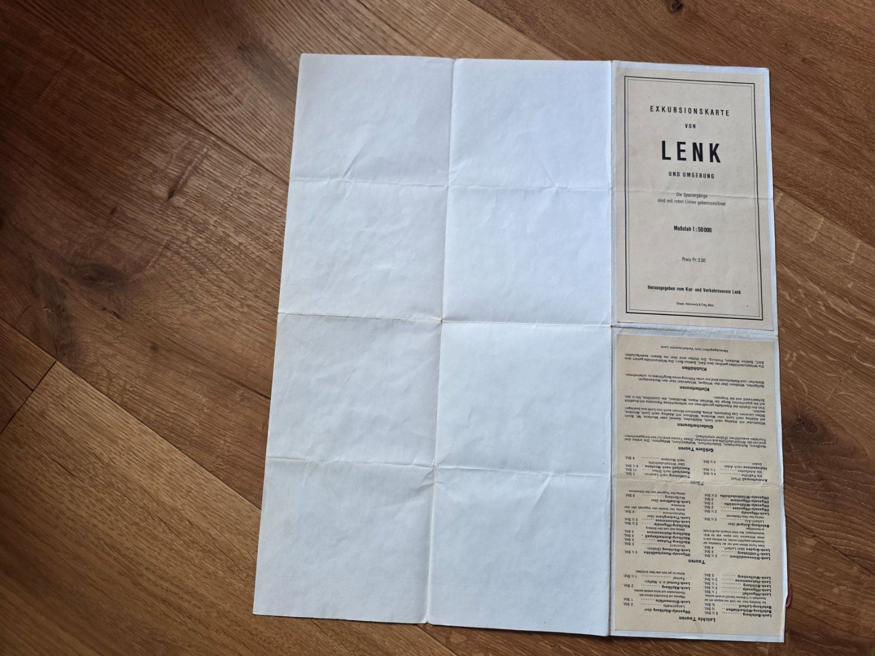 Cartine & Atlanti: Vintage Exkursionskarte Lenk 1965 – Usato da Walterswil BE venduto da Lonitti 2