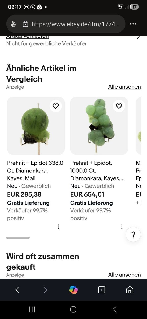Mineralien & Heilsteine: Ein wunderschöner natürlicher Prehnit Epidot 162.5 ct – Neu (gemäss Beschreibung) aus Oberrohrdorf von sbo_pq9x 4