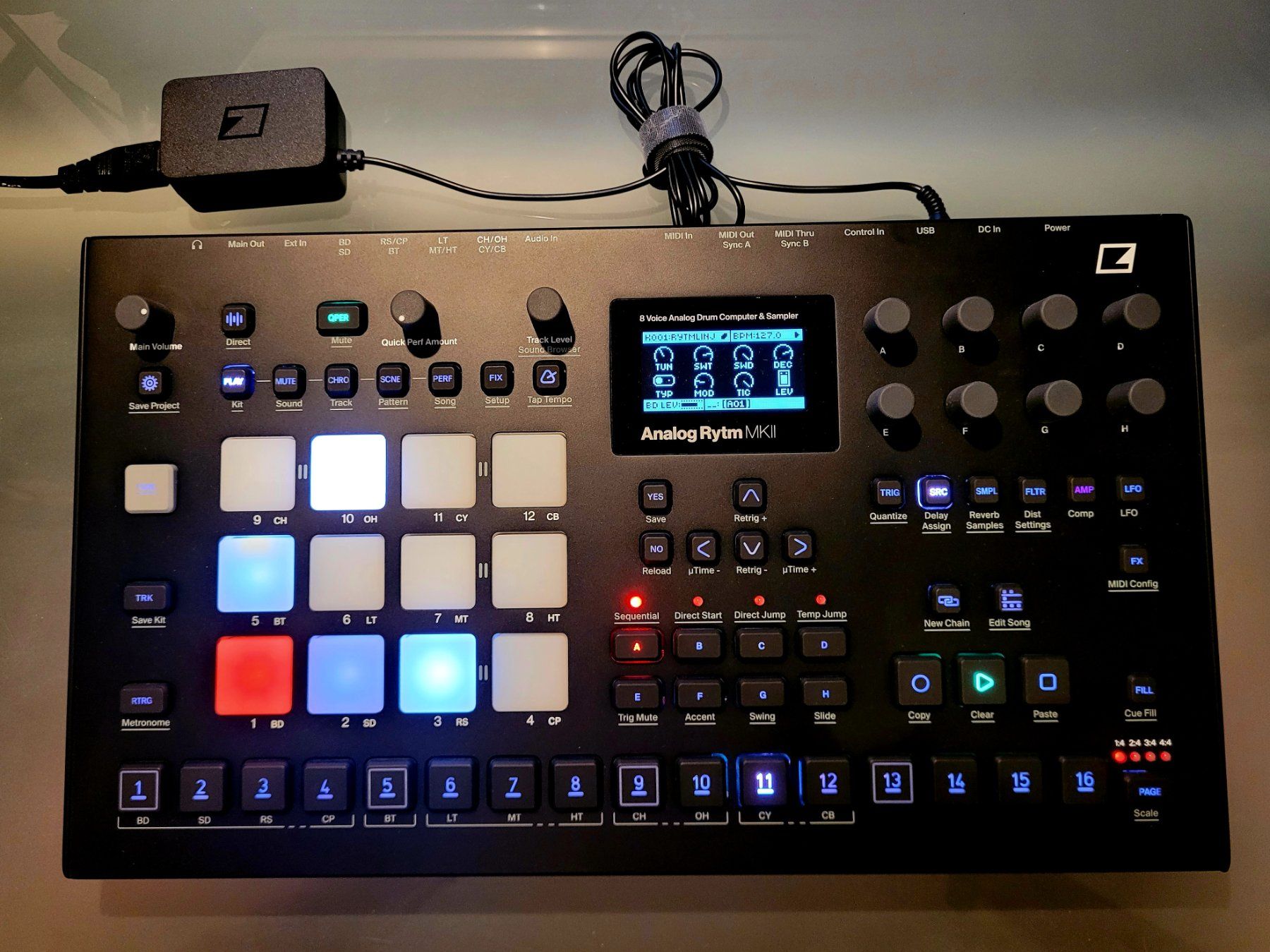 Elektron Instruments de musique: Elektron Analog Rythm Mk2 black Hybrid Drummachine – Neuf (Voir description) à Jona par hschiman1967 1