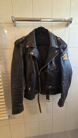 Vintage Lederjacke, Motorradjacke, Grösse 48 - Top!
