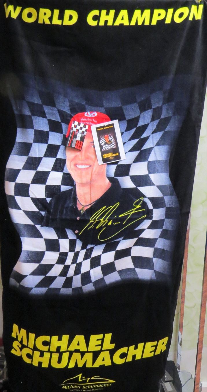 Teli da bagno: Badetuch Michael Schumacher – Nuovo e nell'imballaggio originale da Ettingen venduto da campione_1