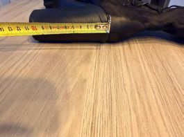 Schnürstiefel mit Blockabsatz
