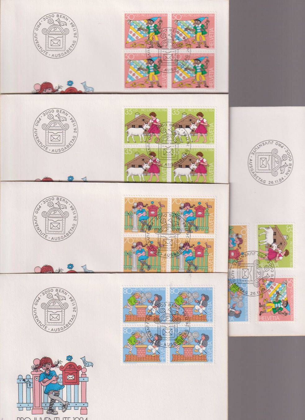 Tutti i francobolli: PJ-FDC-Serie 1984. Mit 4-er-Block's. – Nuovo (secondo la descrizione) da Koblenz venduto da Boerse6