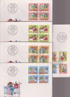 PJ-FDC-Serie 1984. Mit 4-er-Block's.