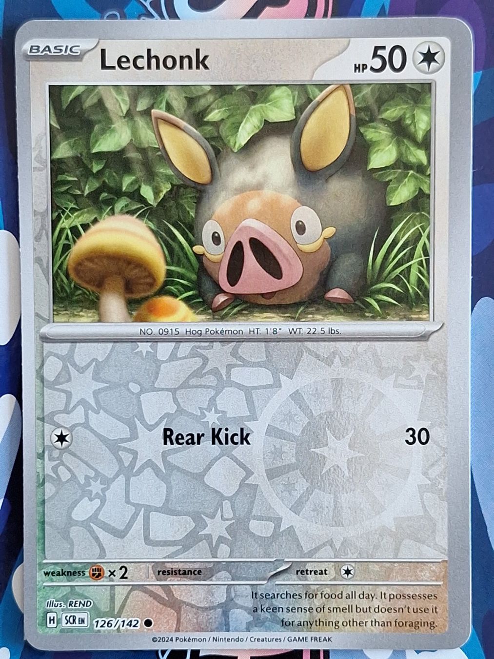 Pokémon Carte collezionabili: Lechonk - Reverse Holo Pokemon Stellar Crown - #7.3 – Usato da Altstätten SG venduto da GGsGameshop