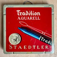 Alte kleine Blechdose Tradition Aquarell - STAEDTLER