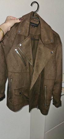 Perfecto long suedine chocolat