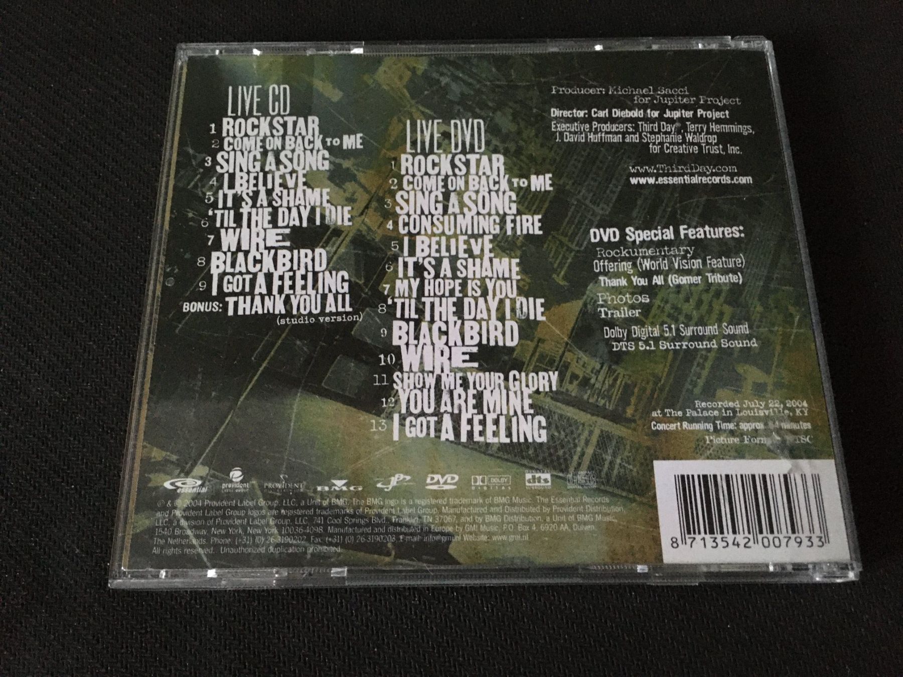 CD: Third Day - Live Wire -CD- CD+DVD – Usato da St.Gallen venduto da MedienJoe 2