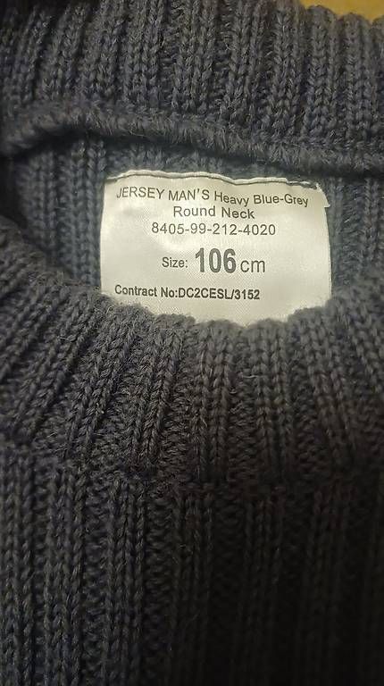 Maglioni & Felpe: Original Britischer Kommando Pullover Gr. L blau-grau – Usato da Oberwil BL venduto da Taeh 2
