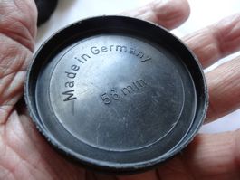 ALTE KAMERA LENS FORNE DECKEL 58MM.MADE IN GERMANY