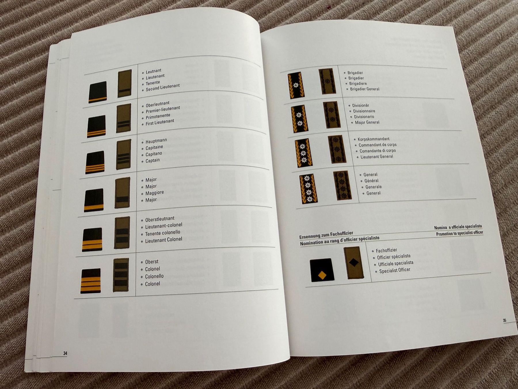 Libri: Reglement: Die Abzeichen der Schweizer Armee – Usato da Brütten venduto da Hst1 4