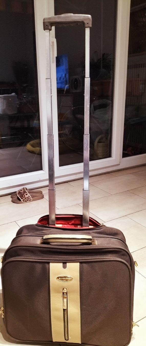 Valise Samsonite Vintage 2 à 4 Roulettes – Capacité 60L+ – Bleue